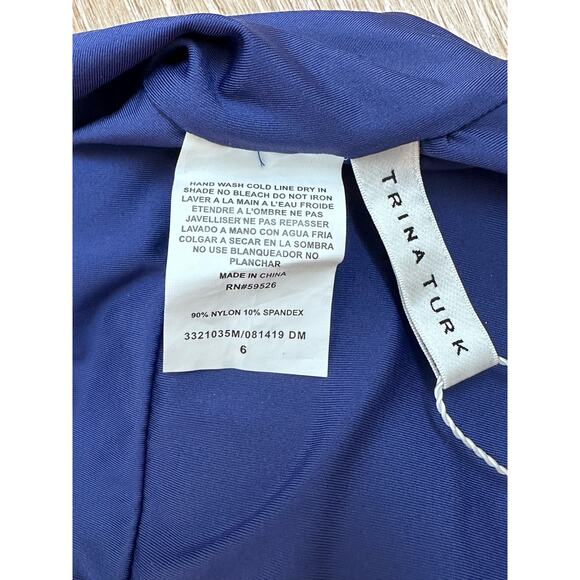 Trina Turk|Plunge Neck One Piece|Breeze‎ Floral|NWT|SZ 6 - Picture 5 of 8